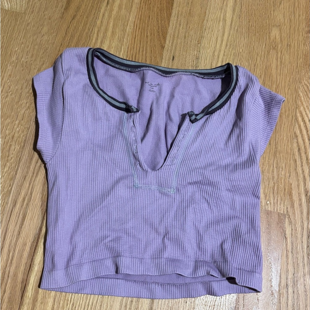 Urban Outfitters Out From Under Go For Gold Seamless Fitted Top